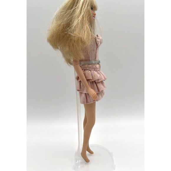 Hannah Montana Doll Barbie style Miley Cyrus Pop Star dress boots sings working - Picture 3 of 12